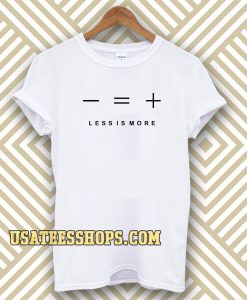 less is more white t-shirt TPKJ3