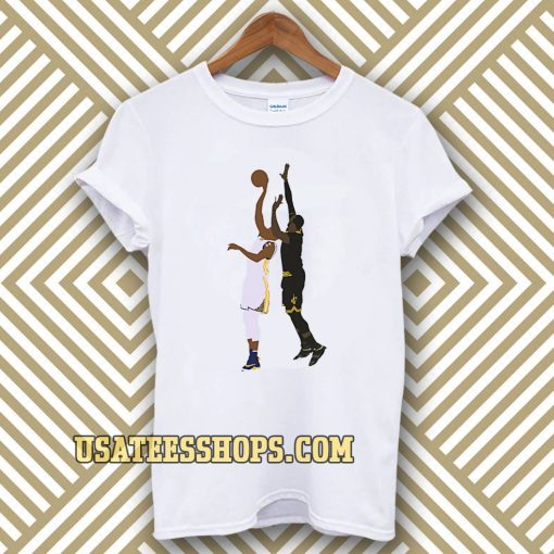 LeBron James Block On Andre Iguodala Unisex t-shirt TPKJ3