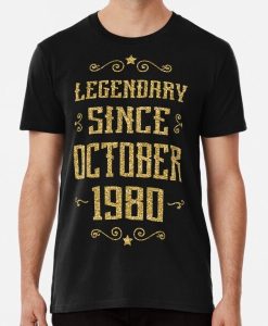 Legendary Since october 1980 - Vintage Retro 41s T-Shirt TPKJ3