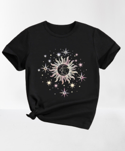 Girls Sun Moon Print Tee TPKJ3