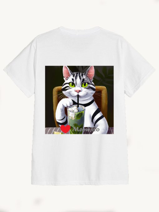 Meowjito lover cat T-Shirt TPKJ3