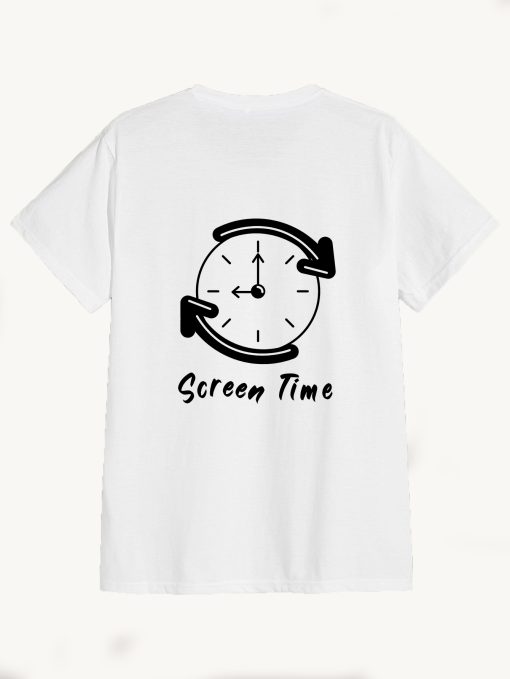 black Sreen time T-Shirt TPKJ3