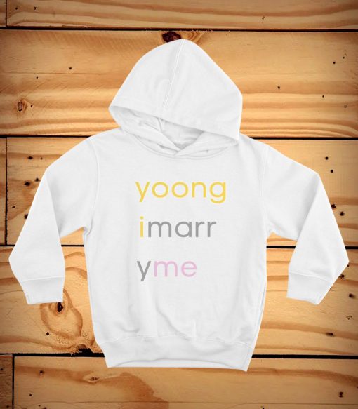 Yoongi Marry Me Bold Letter Hoodie